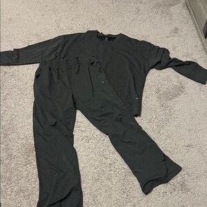 Women's grey Sweatshirt & Hoodie Set